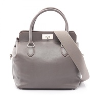 【二手】愛馬仕 HERMES 手提包 Toolbox 26 Etoupe 皮革 Toolbox 26 Etoupe 女士二手 B