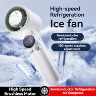 SG Handheld Refrigeration Fan Turbo Jet Fan Portable Cooling Mini Fan High Speed Rechargeable Handhe