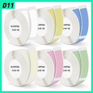 Multi Colors Label Sticker Roll for NIIMBOT D11 Thermal Printer 12*40mm Self Adhsive Label Tape Pape