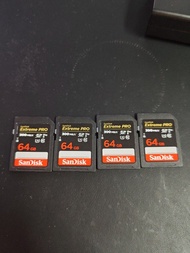 SanDisk 讀寫300mb/s v90 64GB 最高速sd card, 新出a7m5就啱哂嚟用
