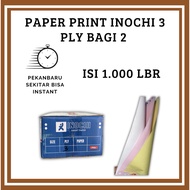INOCHI PAPER PRINT 3 COLOR INVOICE PAPER PAPER FOR 2 CONTENTS -+ 1,000 SHEETS