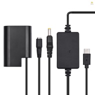 Dummy Battery PD USB Type-C Cable to DMW-DCC12 Dummy Battery DC Coupler DMW-BLF19  Replacement for P