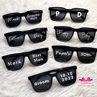 Personalized Men's Sunglasses with Sticker Print | Custom Gift Ideas | for Him