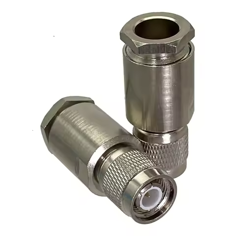 Connector TNC male plug clamp RG8 RG213 LMR400 RG214 cable straight RF Coaxial Wire Terminals