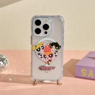 飛天小女警愛的守護冰川抗黃防摔MagSafe iPhone繩掛手機殼