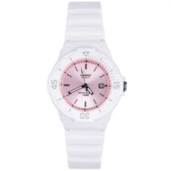 Casio Youth Pink Dial White Resin Strap LRW-200H-4E3 LRW-200H-4E3VDF LRW200H-4E3 Cute Fashion Watch