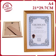 Certificate Frame A4 Size Ertificate Frame 21x29.7CM Gold Picture Frame