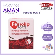 [Farmasi Aman] Ferrolip FORTE 补铁复合维生素补充剂 柠檬味 | 1 Box/30 Sachets | Physical recovery, postpartum cond