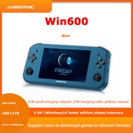 ANBERNIC WIN600 Blue Color 1TB+16GB Support SteamOS WIN11 Batocera 5.94 Big Screen Can Play Steam,PC,XBOX360,PS3,3DS,PS2,WII,PSP Portable PC Handheld Gaming Retro Game Console