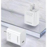 Cốc sạc nhanh chuẩn PD/Bộ sạc Type C to Pisen QUICK TS-C140 20W cáp sạc nhanh 20w (Trắng)-Bảo hành 1