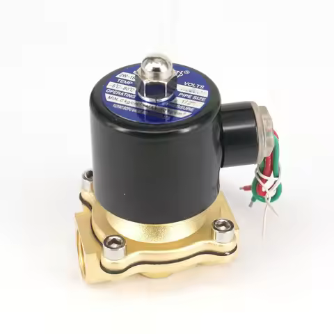 2W-160-15 Normally Closed 1/2" BSP Solenoid 12VDC 24VAC/DC 36VAC/DC 110VAC 220VAC 380VAC Brass Valve