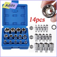 ADDO.PH 14PCS/Set Hexagon Socket Nut Socket, External Hex With Storage Box Wrench Head Star Socket S