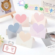 Xiaozhima Love Card Birthday Party Bouquet Christmas Greeting Gift Wedding Message Wish Card 1PC Random Color