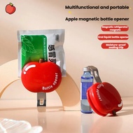 Apple-Shaped Magnetic Bottle Opener - Retro Fridge & Bartender Tool for Beer/Coke/Soda | Heavy-Duty 
