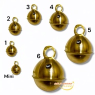 BRASS RINGS SINGLE CAT RINGS KLINTINGAN RATTLE JARANAN BRASS BELL 1 PCS