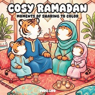 Cosy Ramadan : Cute Coloring – 40 Cosy Drawings, Bold Line and Easy (without facial features)