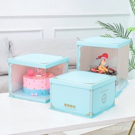 40cm 50 Box Cake Box Translucent 10 Packaging Box Six8 6 Birthday Cake 8 Baking 4 Three-in-1 QLVL
