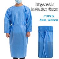 1/5PCS Isolation Gown Disposable Non-Woven Work Isolation Gown Nursing Gown Surgical Gown