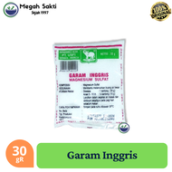 Garam Inggris cap GAJAH | Larutan Pencahar Magnesium Sulfat Epsom Salt 30 gR