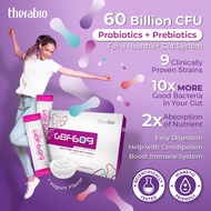1x Therabio GBF609 Pre+Probiotics 60 Billion CFU, 9 Probiotic Strains | Strengthen Immune System & G