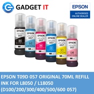 EPSON T09D 057 INK BOTTLE FOR L8050,L18050 PRINTER (BLACK,CYAN,MAGENTA,YELLOW,LIGHT CYAN,LIGHT MAGEN