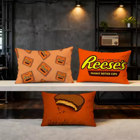 Chocolate R-Reeses-ES cushion cover Hit Product Home Sofa living Room Double-sided Soft Decorative P