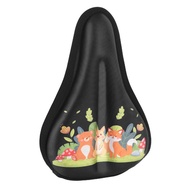 Bicycle Seat Cushion Cover Children Thickened Soft Silicone Seat Cushion Balance Car Seat Cushion Cover Stroller Comfortable Car Seat Cushion Cover