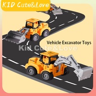 Construction Toy Vehicle DIY Building Excavator Crane Bulldozer Bajak Truck Kids Car Backhoe Vehicle