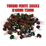 10X FERITE TOROID MAINTOR CORE 3X6X3 CORE CORE D10MM T5MM - TOROID CORE GET 10PCS