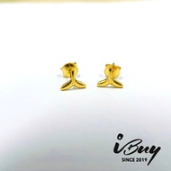 IBUY 916 Gold MERMAID TAIL EARRING 1.03G 22K (916)