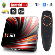 FVBGNHBVCS Android TV Box Android 10 4GB 32GB 64GB 4K H.265 Media Player 3D Video 2.4G 5GHz Wifi Bluetooth Smart TV Box Set top box