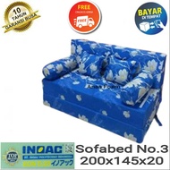 Sofa bed Inoac Ukuran 200x145x20cm/Sofabed Inoac no.3/Sofabed Inoac Bergaransi