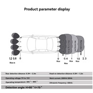 8 Parking Sensor Parktronic Car Automobile Reversing Radar Electronics Rear Auto Detector Backing As