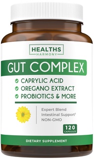 Candida Support (120 Capsules) - Caprylic Acid, Oregano Oil & Probiotics Help Maintain Already Norma