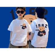 Big Boy Short-Sleeved Top Boy Short-Sleeved T-Shirt Handsome Children Boy Summer Clothes Big Boy Str