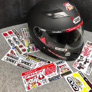3M Reflective Helmet Stickers  SHOEI HJC Arai LS2 EVO JDM  Badge Waterproof Decals