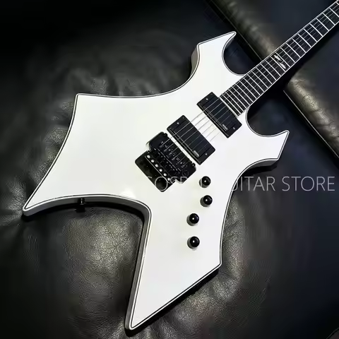 Electric Guitar bc Rich Warlock White HH Pickup Mahogany Body Electric Guitar-Themed Gift Free Shipp
