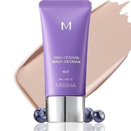 MISSHA M PERFECT COVER SERUM BB CREAM No.21 Light Beige - Light with Cool Undertone, BB Cream by Car