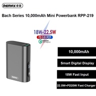 Remax Bach Series Powerbank 10,000mAh Fast charging Powerbank RPP-219 22.5W USB + Type C Port