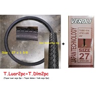 27x1 3/8 Tayar luar dan dalam untuk size basikal  tua , jepun , japan 27x1 3/8