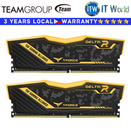 Itw | Teamgroup DDR4 RAM 64GB (2x32GB) 3200Mhz Delta TUF Gaming RGB Memory (TF9D464G3200HC16FDC01)