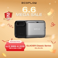 EcoFlow GLACIER Classic 35L/45L/55L Portable Fridge Freezer, 43H Cooling Car Refrigerator, Battery P