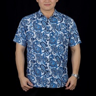 BENTOP Batik Modern Slim Fit Series [3] Baju Kemeja design lengan pendek Modern Floral Batik Short S