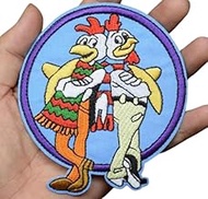 Los Pollos Hermanos Chicken Logo Sign Better Call Saul Goodman Breaking Bad TV Show 3.8" Iron On Emb