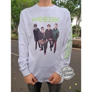 Weezer Rivers Cuomo Vintage Weezer 90s Style Longsleeve T-Shirt - Band Merch Built Up Merchcons X Th