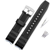 【September】 For Casio 5468 EDIFICE EFR 303/304 EFR 516PB EFR 516 Silicone Rubber Bracelet Resin Watch Strap 22mm Watchband Waterproof Belt