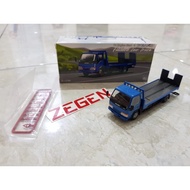 Yo engine start yes x peako 1/64 truck isuzu flatbed tow truck blue