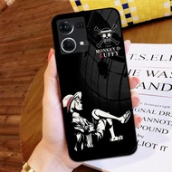 Softcase Kaca One Piece for tipe Handphone Oppo Reno 8 4G Terbaru - | PO387 | Softcase Oppo Reno 8 4