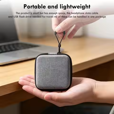 EVA Hard Shell Carrying Case For Anbernic RG Rotate Shockproof Waterproof Wear-Resistant Handheld Po