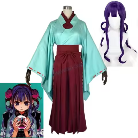 2025 Anime Akane Aoi Cosplay Costume Toilet-bound Hanako-kun Witch Aoi's Wigs Headwear Carnival Hall